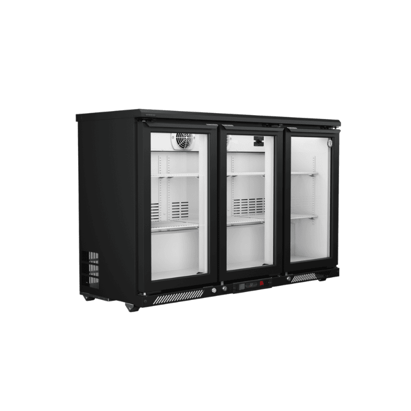 Close-up of the digital temperature indicator on the Back Bar RBW-135.