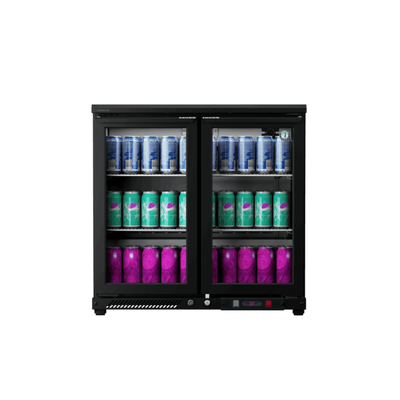 Commercial Western RBW-95 back bar fridge featuring 226 litres storage capacity.