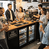 Hoshizaki RBW-95 226L back bar fridge for restaurants and pubs.