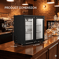 Professional Hoshizaki Back Bar Chiller RBW-95 226 litres for bars.