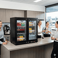 226 litre capacity Hoshizaki Back Bar Refrigerator model RBW-95.