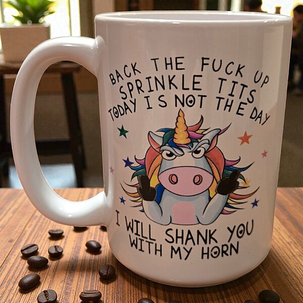 Back the F*ck Up Sprinkle Tits Mug