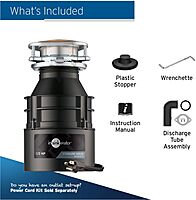 InSinkErator Badger 5XL Continuous Feed 1/2-HP Septic Safe Non-corded Garbage Disposal