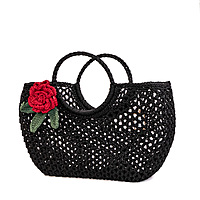 Bag Beach Black Medium