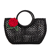 Bag Beach Black Medium