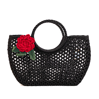 Bag Beach Black Medium