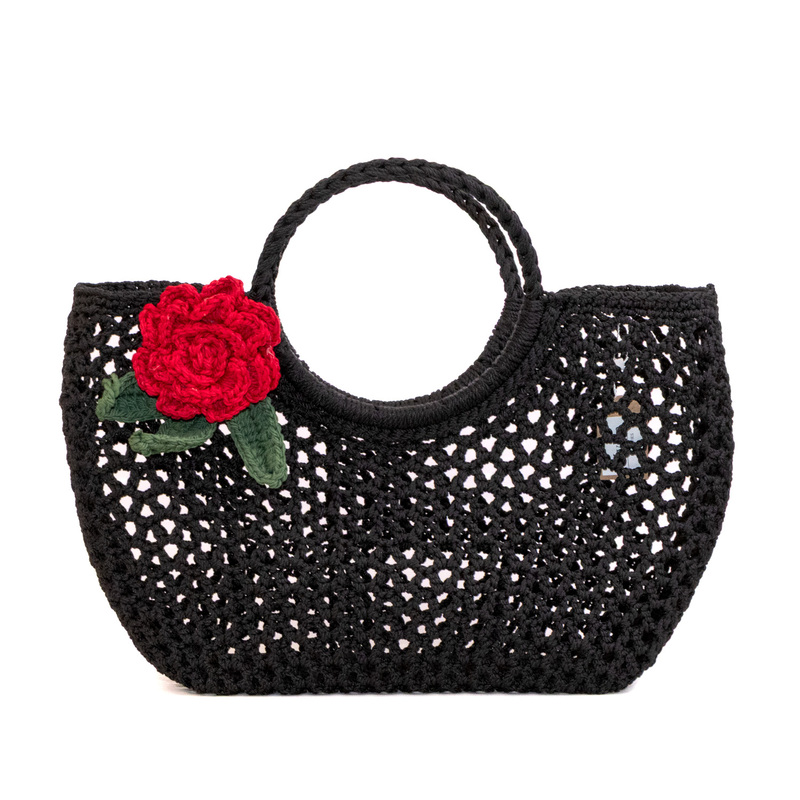 Bag Beach Black Medium