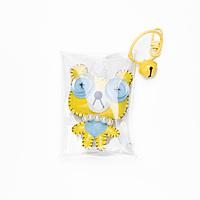 Bag Charm Yellow Googly Eye Bear Pearl
