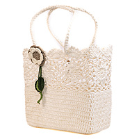 Bag Beach Flower Lace Large