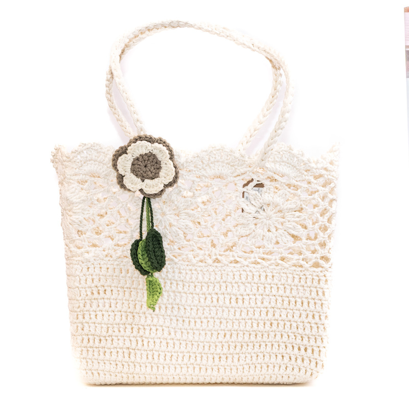 Bag Beach Flower Lace Large