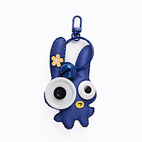 Bag Charm Blue Googly Eye Rabbit
