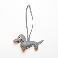 Bag Charm Dachshund Grey