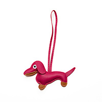 Bag Charm Dachshund Pink