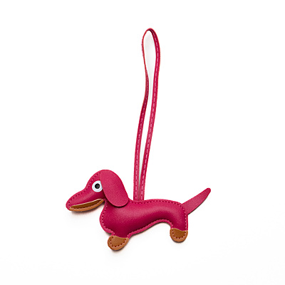 Bag Charm Dachshund Pink