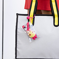 Bag Charm Fuchsia Googly Eye Donkey