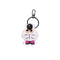 Bag Charm White Googly Eye Rabbit