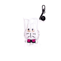 Bag Charm White Googly Eye Rabbit