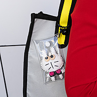 Bag Charm White Googly Eye Rabbit