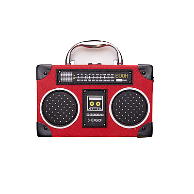 Bag Crossbody Red Mini Radio Box