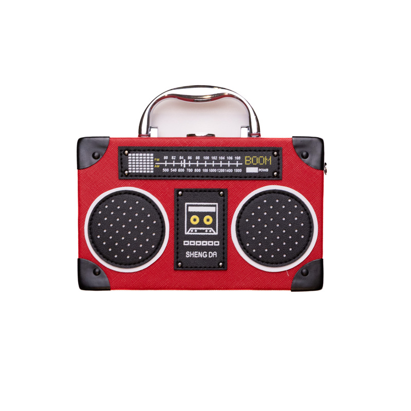 Bag Crossbody Red Mini Radio Box