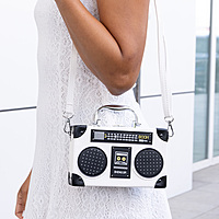Bag Crossbody White Mini Radio Box