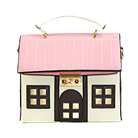 Bag Messenger Light Brown House-Shaped