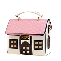 Bag Messenger Light Brown House-Shaped