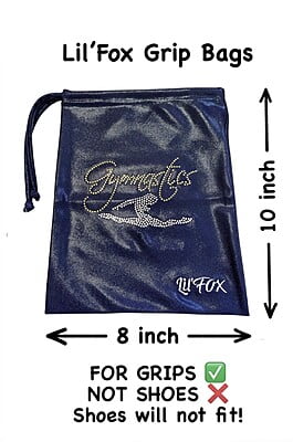 NAVY SHINY FOIL WITH GOLD STONES GRIP BAG