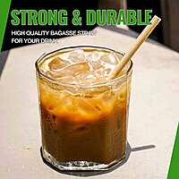 Baggasse Jumbo Straw Eco-Island 3x8" 50/100