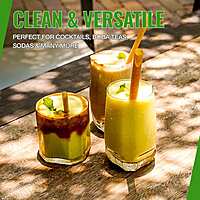 Baggasse Jumbo Straw Eco-Island 3x8" 50/100