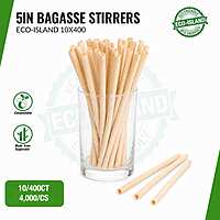 Baggasse Straw Eco-Island 5" 10/400