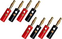Banana Plugs Gold plated Red-Black Pair