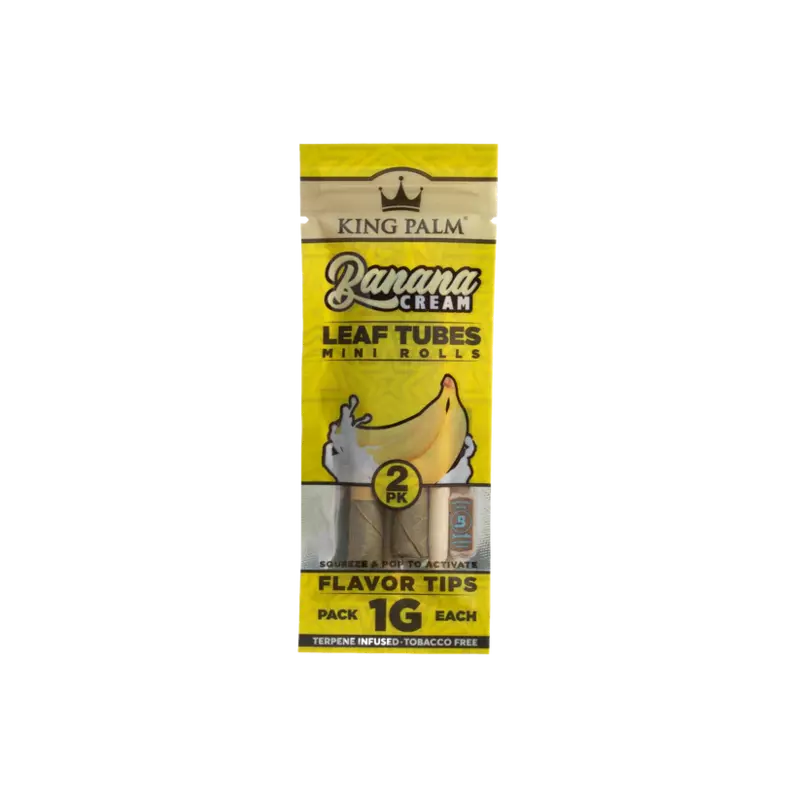 King Palm 2 Mini Rolls � Banana Cream � 20/display