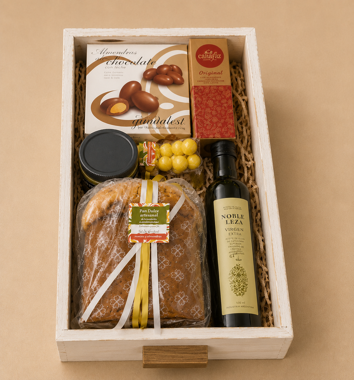 Bandejas con productos navideños y gourmet para Xerox