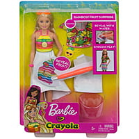 Barbie Crayola Rainbow Fruit Surprise Doll