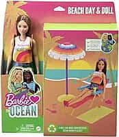 Barbie Loves The Ocean Beach Day & Doll Playset