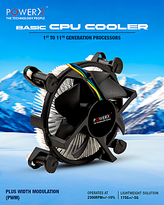 Power X Basic CPU Cooler Fan 115-52 Power X Basic CPU Cooler Fan 115-52