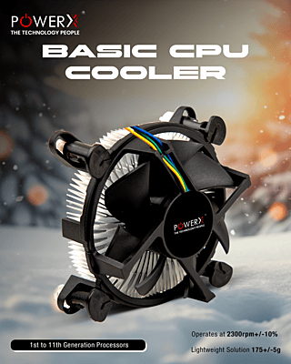 Power X Basic CPU Cooler Fan 115-52 Power X Basic CPU Cooler Fan 115-52