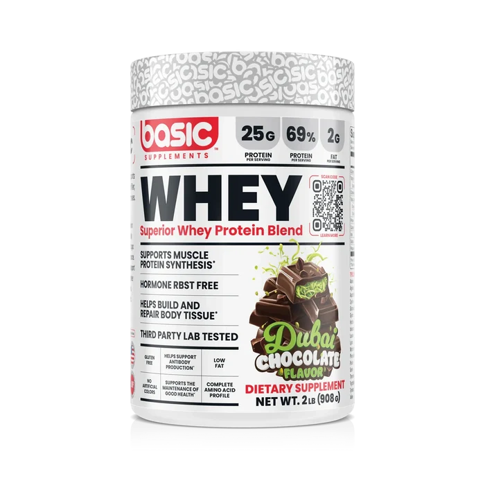 Basic | Whey Protein (2lb) | Dubai Chocolate