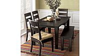 Santa Cruz Solid Wood 6 Seater Dining Table Santa Cruz Solid Wood 6 Seater Dining Table