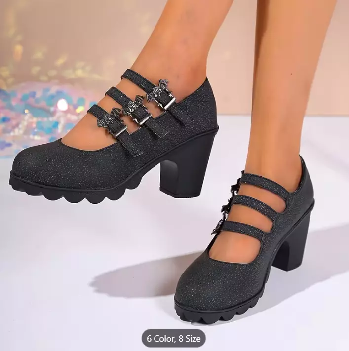 Bat Strapped  Flat Heel NEW