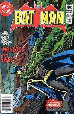 Batman #344 Newsstand Variant (DC Comics February 1982)