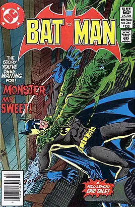 Batman #344 Newsstand Variant (DC Comics February 1982)