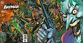 Batman 619 European tour villains cover