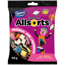 Beacon Mini Liquorice Allsorts 150g