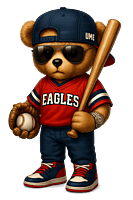 Eagle Fan Bear Crewneck Eagle Fan Bear Crewneck