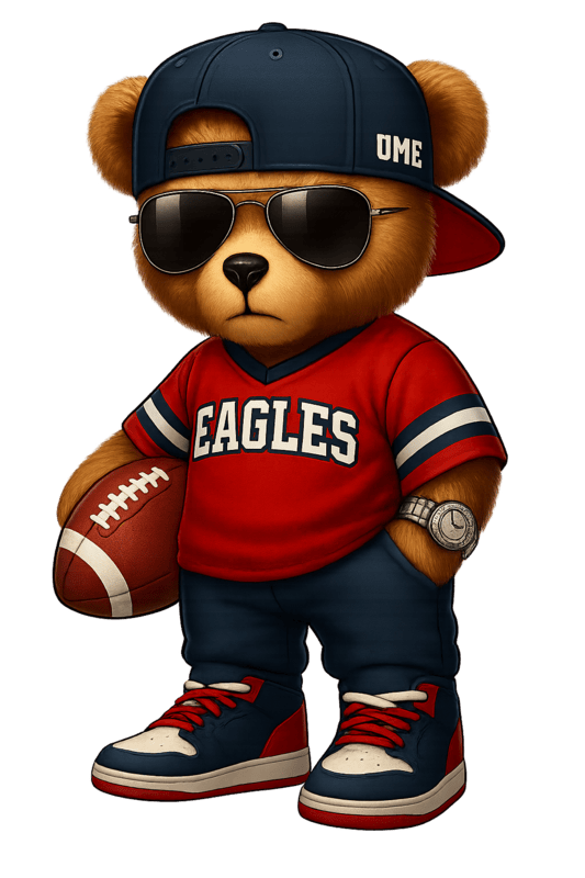 Eagle Fan Bear Crewneck Eagle Fan Bear Crewneck