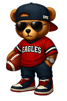 Eagle Fan Bear Pocket Hoodie Eagle Fan Bear Pocket Hoodie