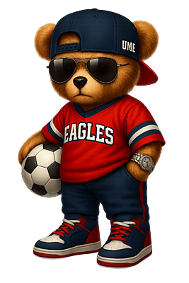 Eagle Fan Bear Crewneck