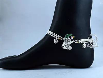 Beautiful Indian Silver Payal